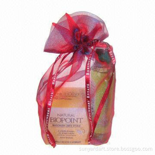 Sheer Organza Drawstring Gift Bag, Measures 4- x 6-inch
